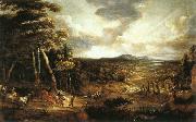 UDEN, Lucas van Landscape with the Flight into Egypt  wt china oil painting artist